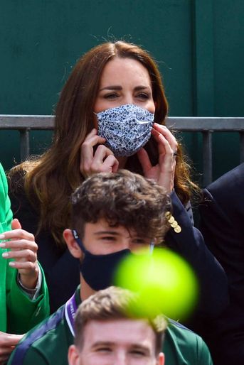 Kate Middleton s'est rendue au tournoi de Wimbledon, le 2 juillet 2021.