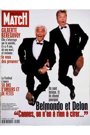 «Belmondo et Delon : ‘Cannes, on n&#039;en a rien à cirer…’ Ils sont furieux. Et ils disent pourquoi» - Paris Match n°2503, daté du 15 mai 1997