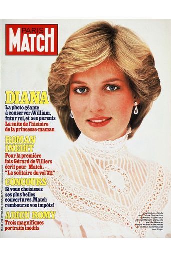 Diana a 21 ans, l'anniversaire de la princesse-maman. Couverture du Paris Match n°1728 du 9 juillet 1982.