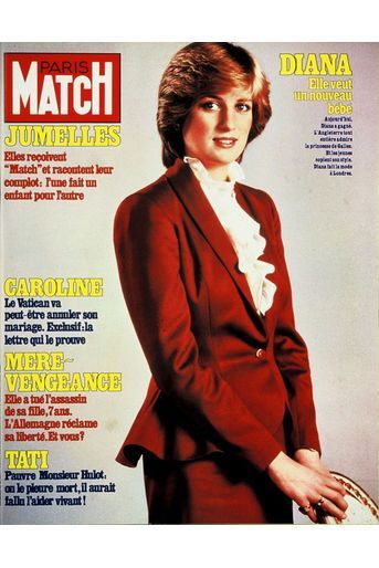Diana, elle veut un nouveau bébé. Couverture du Paris Match n°1747 du 19 novembre 1982.