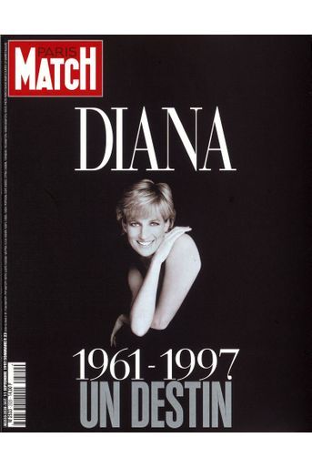 Diana, 1961-1997, un destin. Couverture du Paris Match n° 2520 du 11 septembre 1997.