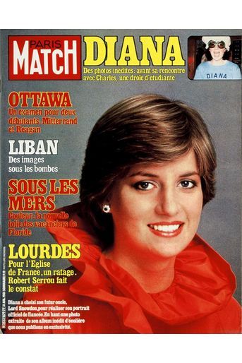 Diana, le portrait officiel de la fiancée. Couverture du Paris Match n°1679 du 31 juillet 1981.