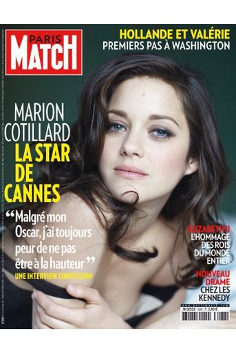 «Marion Cotillard, la star de Cannes : ‘Malgré mon Oscar, j&#039;ai toujours peur de ne pas être à la hauteur’» - Paris Match n°3288, daté du 24 mai 2012