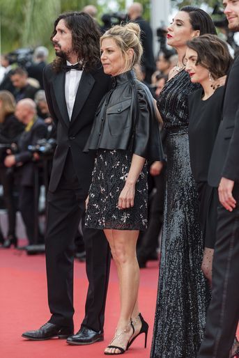 Marina Foïs au Festival de Cannes en 2019 pour la montée des marches du film «Sibyl»