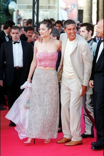 Marion Cotillard (avec Samy Naceri) au Festival de Cannes en 2000 pour la projection du film «In the Mood for Love»