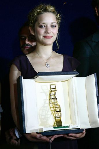 Marion Cotillard, lauréate du Trophée Chopard de la révélation féminine (pour «Jeux d'enfants» au Festival de Cannes en 2004