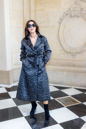 Monica Bellucci au défilé Dior haute couture automne-hiver 2021-2022 à Paris le 5 juillet 2021