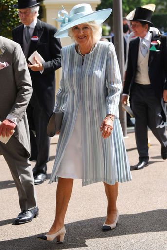 La duchesse de Cornouailles Camilla au Royal Ascot, le 15 juin 2021