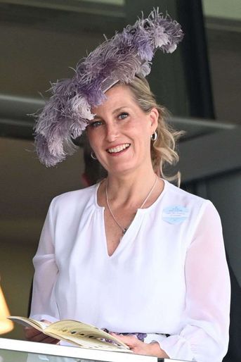 Le chapeau de la comtesse Sophie de Wessex au Royal Ascot, le 16 juin 2021
