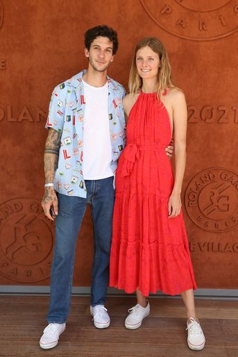 Matthias Dandois et Constance Jablonski à Roland-Garros le 13 juin 2021