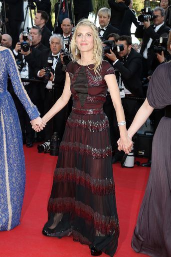 Mélanie Laurent au Festival de Cannes en 2014 pour la montée des marches du film «The Homesman» (en Maxime Simoëns)