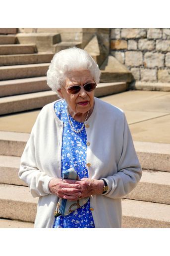 La reine Elizabeth II au château de Windsor, le 2 juin 2021