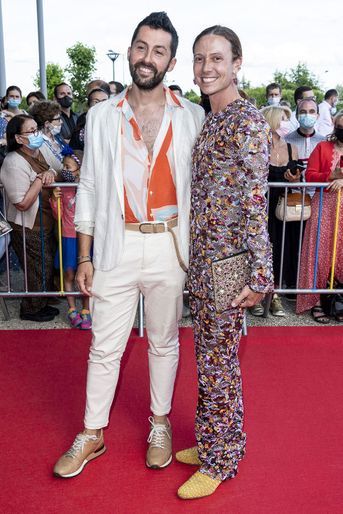 Martin Poppins et Romain Brau à la soirée d'ouverture du Festival du film Plurielles à Compiègne le 11 juin 2021