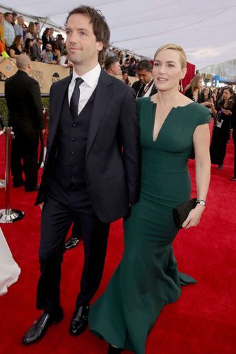 Abel Smith et Kate Winslet aux Screen Actors Guild Awards à Los Angeles en janvier 2016