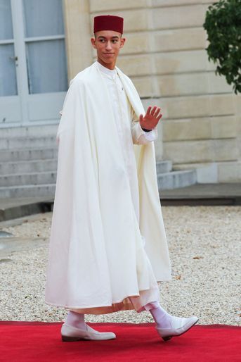 Le prince Moulay El Hassan du Maroc, à Paris pour les funérailles de Jacques Chirac, le 30 septembre 2019