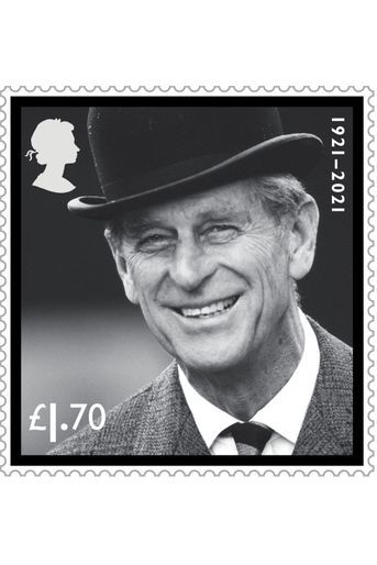 Le troisième des quatre timbres commémoratifs du prince Philip édités par le Royal Mail
