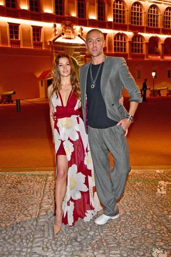 Denitsa Ikonomova et Maxime Dereymez au Grand Dîner, au Castelroc à Monaco le 22 mai 2021