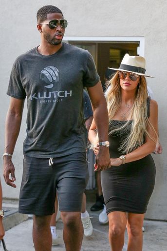 Tristan Thompson et Khloé Kardashian à Los Angeles en juillet 2017