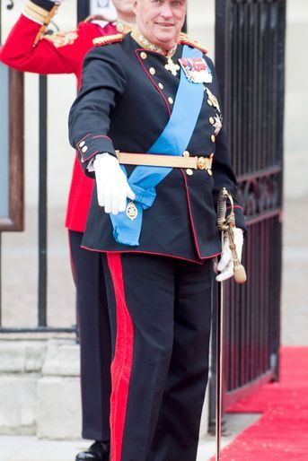 Le roi Harald V de Norvège au mariage du prince William et de Kate Middleton, le 29 avril 2011