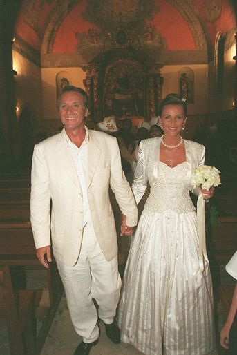 Le mariage de Karin et Yves Rénier, en 1996.