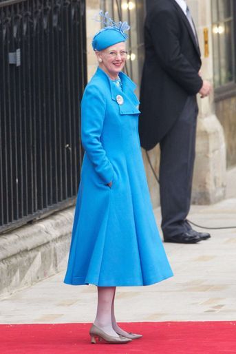 La reine Margrethe II de Danemark au mariage du prince William et de Kate Middleton, le 29 avril 2011