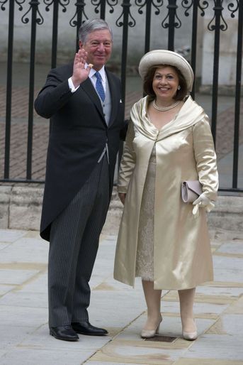 Le prince Alexandre de Serbie et la princesse Katherine au mariage du prince William et de Kate Middleton, le 29 avril 2011