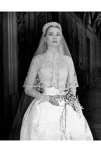 La robe de mariée de Grace Kelly, le 19 avril 1956