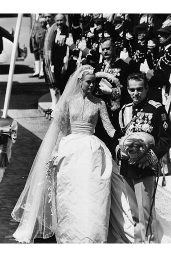Mariage religieux de Grace Kelly et du prince Rainier III de Monaco, le 19 avril 1956