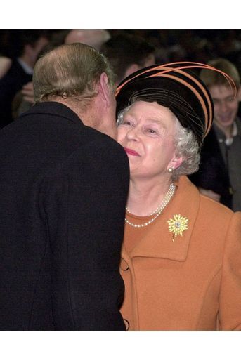 La reine Elizabeth II et le prince Philip à Londres, le 31 décembre 1999 à minuit