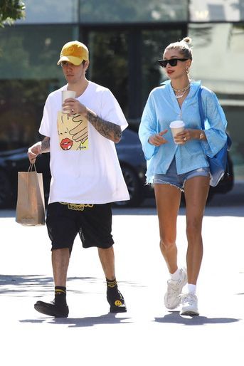 Justin Bieber et Hailey Baldwin à Los Angeles en juillet 2019