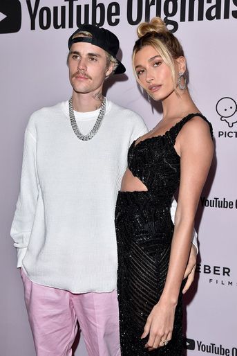 Justin Bieber et Hailey Baldwin à la première de la série documentaire du chanteur à Los Angeles en janvier 2020