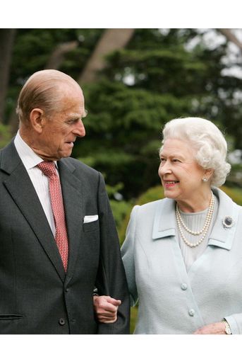 La reine Elizabeth II et le prince Philip de retour à Broadlands, le 18 novembre 2007 pour leur 60e anniversaire de mariage