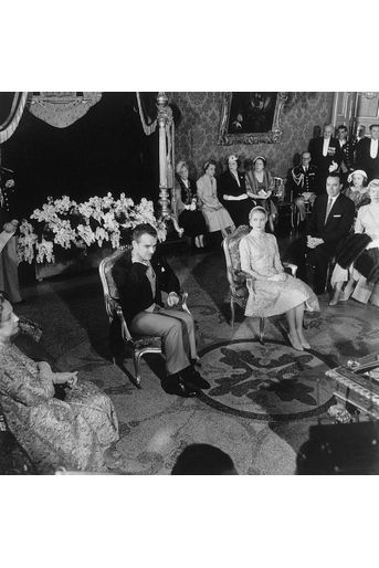 Mariage civil de Grace Kelly et du prince Rainier III de Monaco, le 18 avril 1956