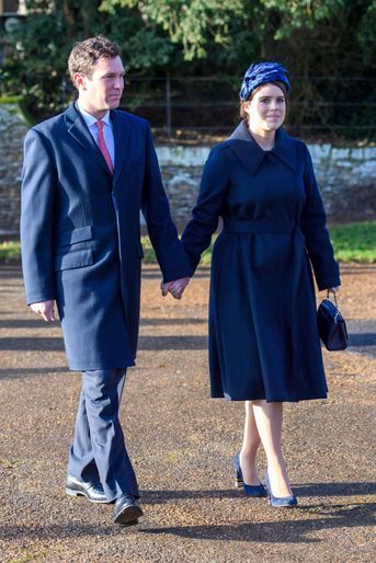 La princesse Eugenie d&#039;York et son mari Jack Brooksbank, le 25 décembre 2019