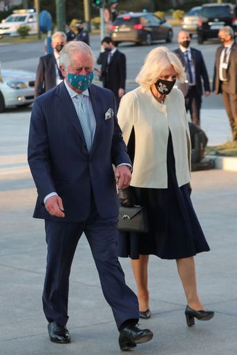 Le prince Charles et la duchesse de Cornouailles Camilla à Athènes, le 24 mars 2021
