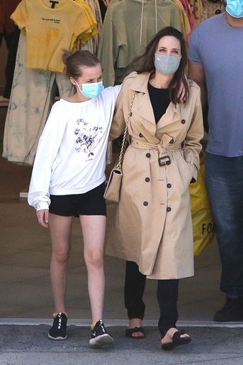 Angelina Jolie et sa fille Vivienne à Los Angeles le 29 mars 2021