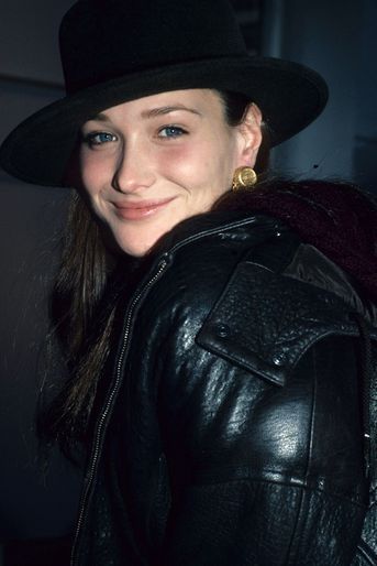 Carla Bruni lors d&#039;un événement mode en 1990