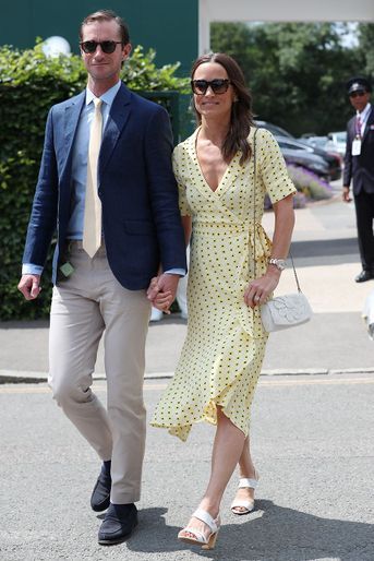 James Matthews et Pippa Middleton à Wimbledon en juillet 2019
