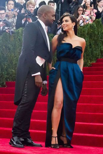 Kanye West et Kim Kardashian au Met Gala en 2014