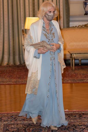 La duchesse de Cornouailles Camilla à Athènes, le 24 mars 2021