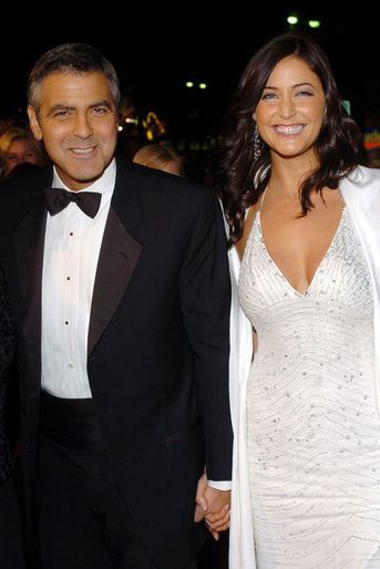 Lisa Snowdon et George Clooney en 2004. L&#039;acteur a vécu une idylle de cinq années avec le mannequin, jusqu&#039;à leur rupture en 2005.