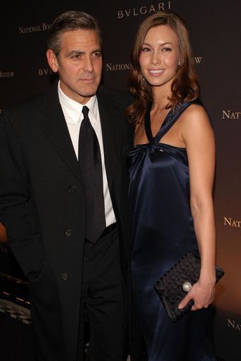 Sarah Larson et George Clooney en 2008. L&#039;amourette avec la starlette de télévision a duré quelques mois.