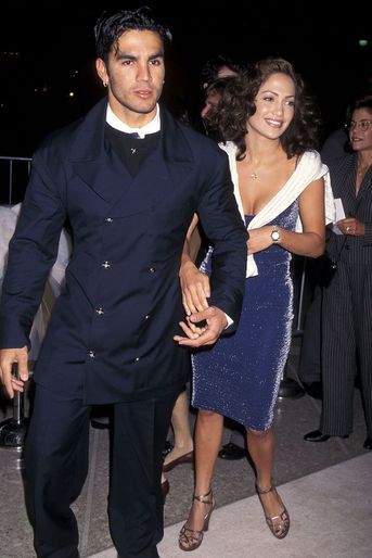 Ojani Noa et Jennifer Lopez à la première du film «The Old Feeling» à Century City en mars 1997. Le couple a été marié entre 1997 et 1998.