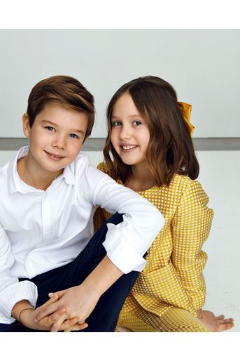 Le prince Vincent et la princesse Josephine de Danemark. L'une des photos diffusées par la Cour pour leurs 10 ans, le 8 janvier 2021 