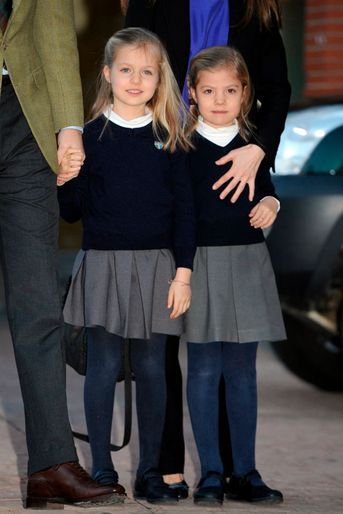 Les princesses Leonor et Sofia d&#039;Espagne, le 6 mars 2013