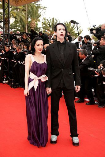 Dita Von Teese et Marilyn Manson à la première du film «Selon Charlie» au Festival de Cannes en mai 2006