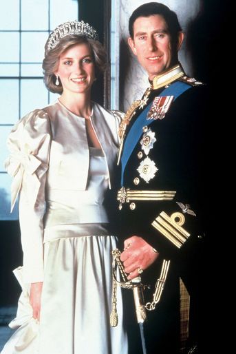 Lady Diana avec le prince Charles en 1985