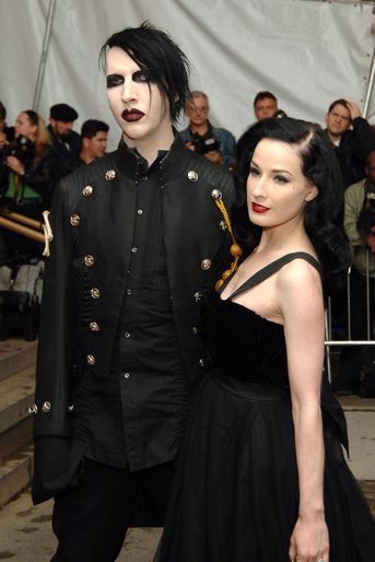 Marilyn Manson et Dita Von Teese au Met Gala à New York en mai 2005