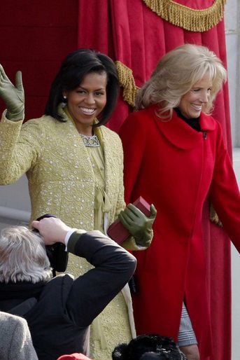 Michelle Obama et Jill Biden au Capitole, le 20 janvier 2009.