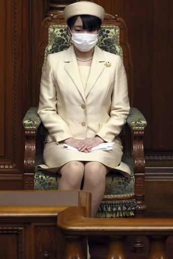 La princesse Mako du Japon au Parlement à Tokyo, le 29 novembre 2020